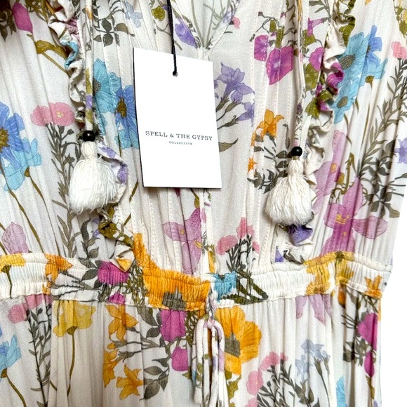 SPELL Wild Bloom Playdress in Cream (Pre-Owned) Size Small Rare - Picture 10 of 11